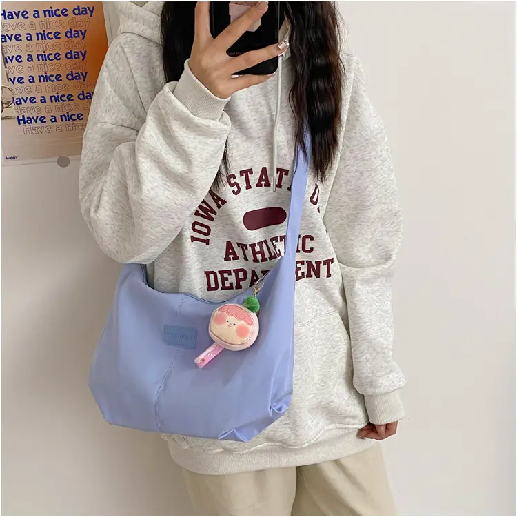 2024 Women's Nylon Shoulder Bag with Keychain — feature 17