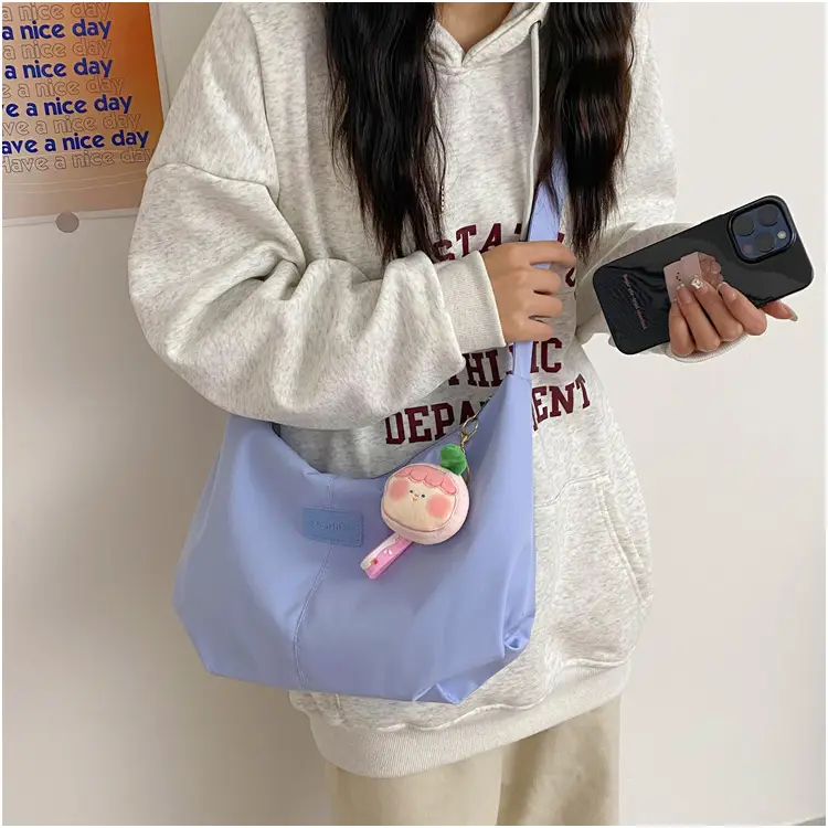 2024 Women's Nylon Shoulder Bag with Keychain — feature 18