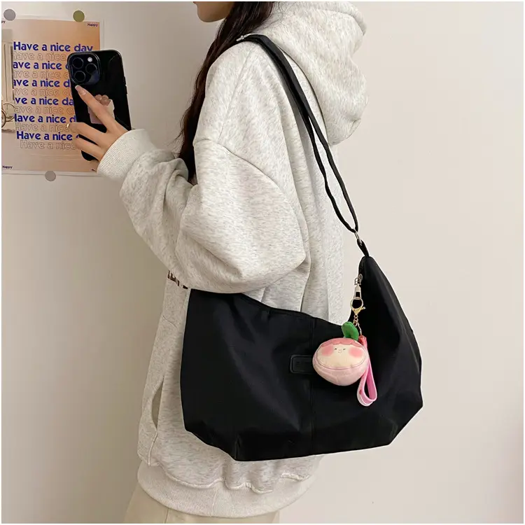 2024 Women's Nylon Shoulder Bag with Keychain — feature 8
