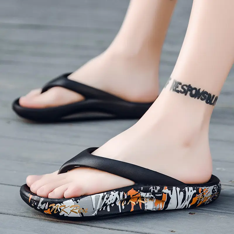 2026 New Summer Style Large Size Flip-Flops for Men, Thick-Soled Outdoor Beach Shoes, Lightweight and Breathable Couple's Flip-Flops - Image 8