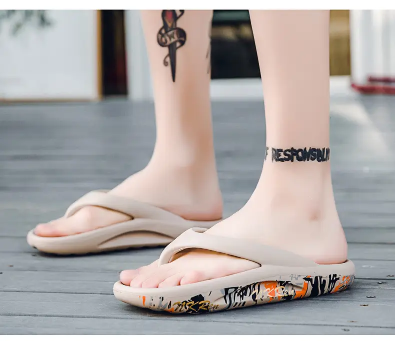 2026 New Summer Style Large Size Flip-Flops for Men, Thick-Soled Outdoor Beach Shoes, Lightweight and Breathable Couple's Flip-Flops — feature 19
