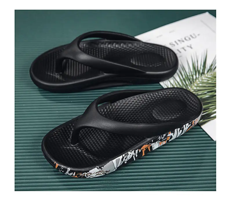 2026 New Summer Style Large Size Flip-Flops for Men, Thick-Soled Outdoor Beach Shoes, Lightweight and Breathable Couple's Flip-Flops — feature 21