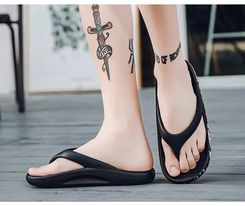 2026 New Summer Style Large Size Flip-Flops for Men, Thick-Soled Outdoor Beach Shoes, Lightweight and Breathable Couple's Flip-Flops — feature 9