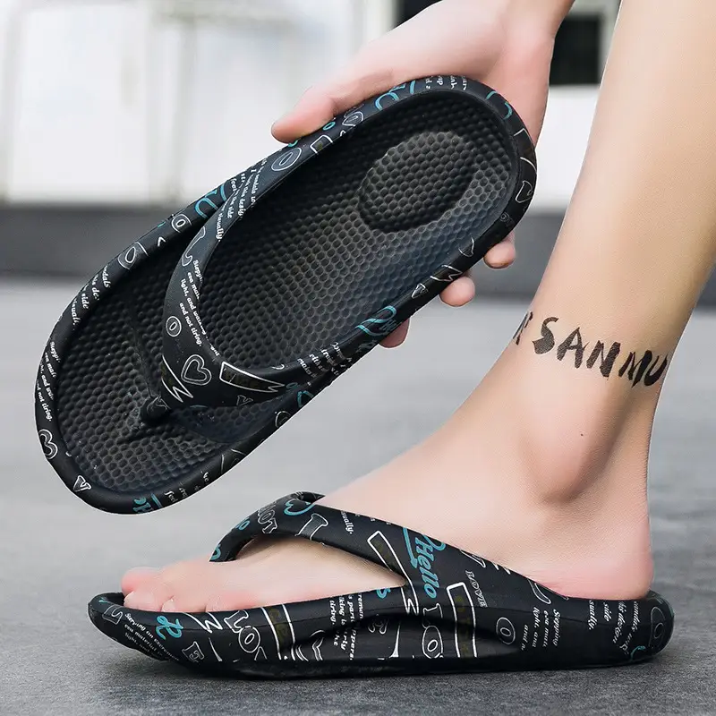 2026 New Summer Style Large Size Flip-Flops for Men, Thick-Soled Outdoor Beach Shoes, Lightweight and Breathable Couple's Flip-Flops - Image 3