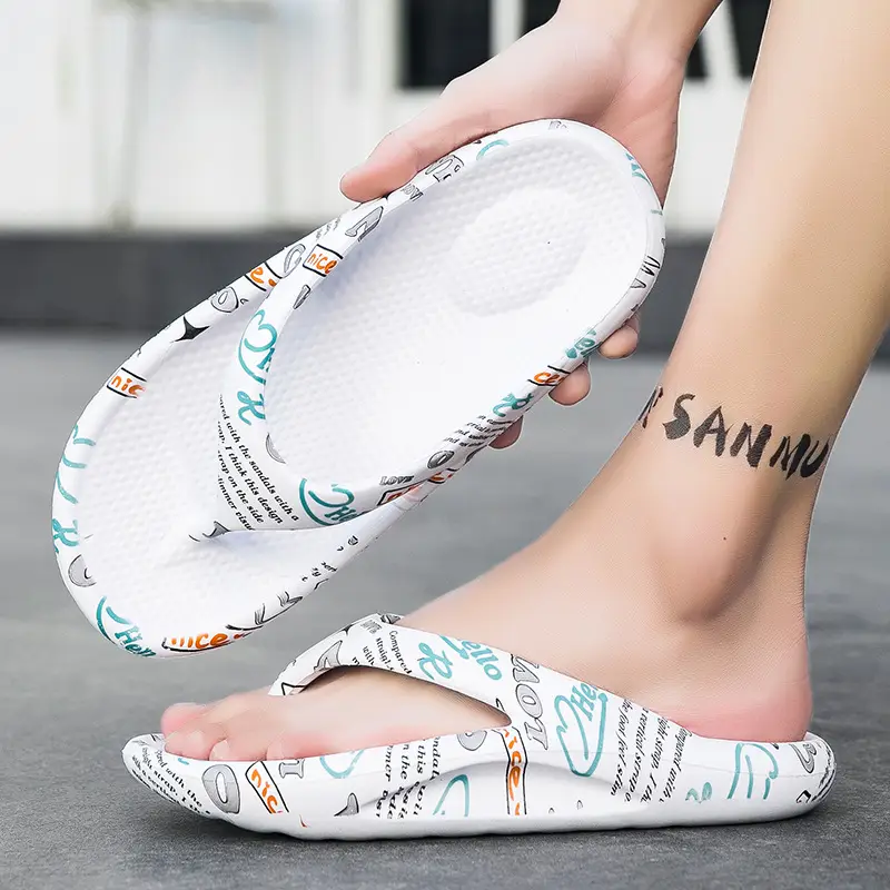2026 New Summer Style Large Size Flip-Flops for Men, Thick-Soled Outdoor Beach Shoes, Lightweight and Breathable Couple's Flip-Flops - Image 5