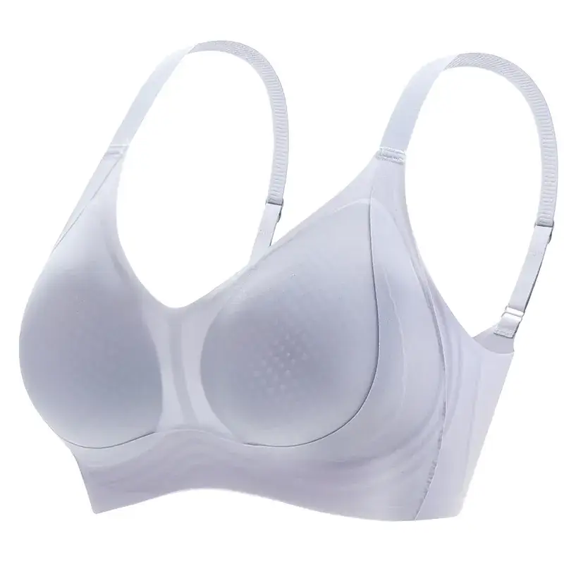 White Honeycomb Cup Bra for Women - Image 9