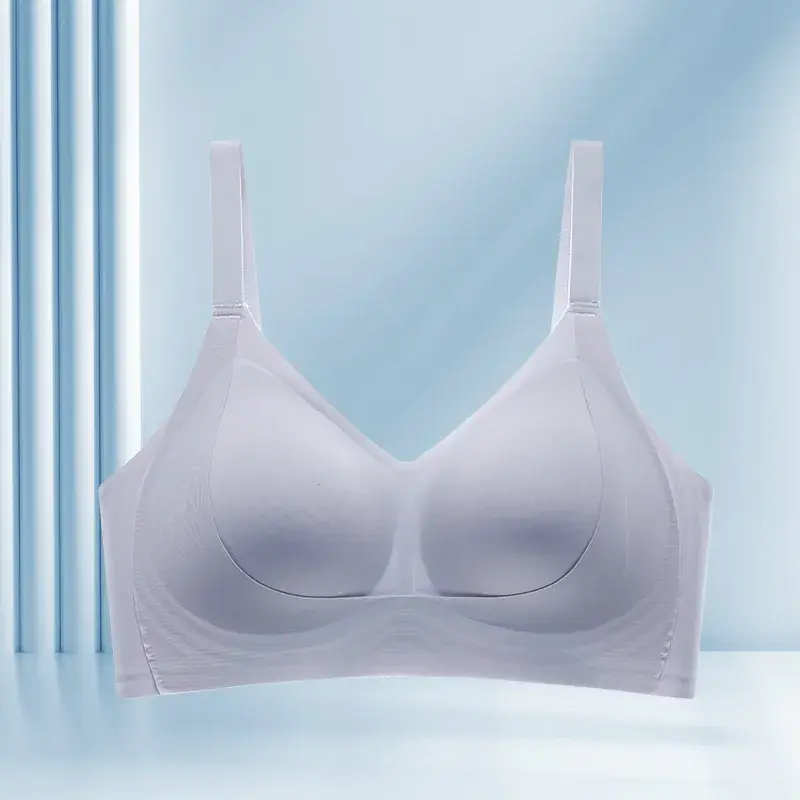 White Honeycomb Cup Bra for Women - Image 2