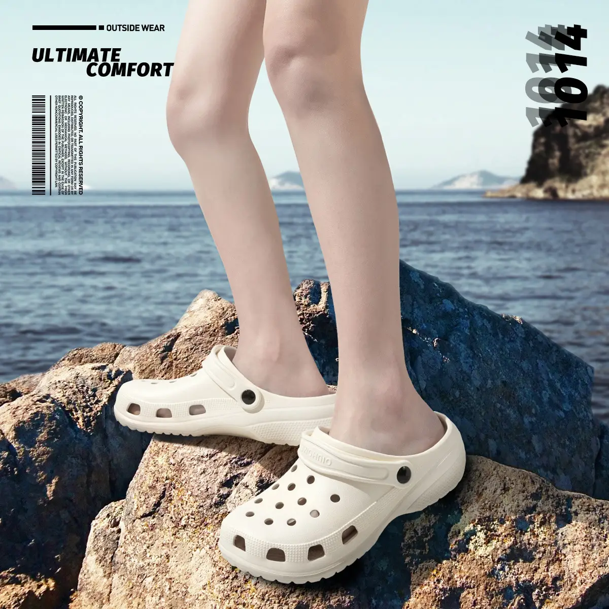 Women's Cute Cartoon Hole Slippers White 2025 - Image 40