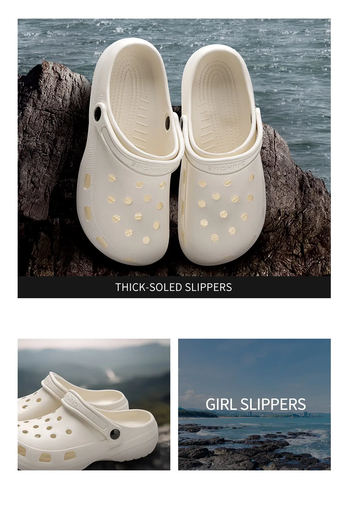 Women's Cute Cartoon Hole Slippers White 2025 — feature 21