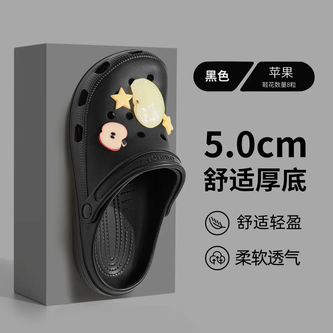 Croc-Style Shoes for Women 2026 New Model Indoor Home Non-Slip Wear-Resistant Beach Outdoor Slippers with a Soft Feel for Summer Men - Image 43