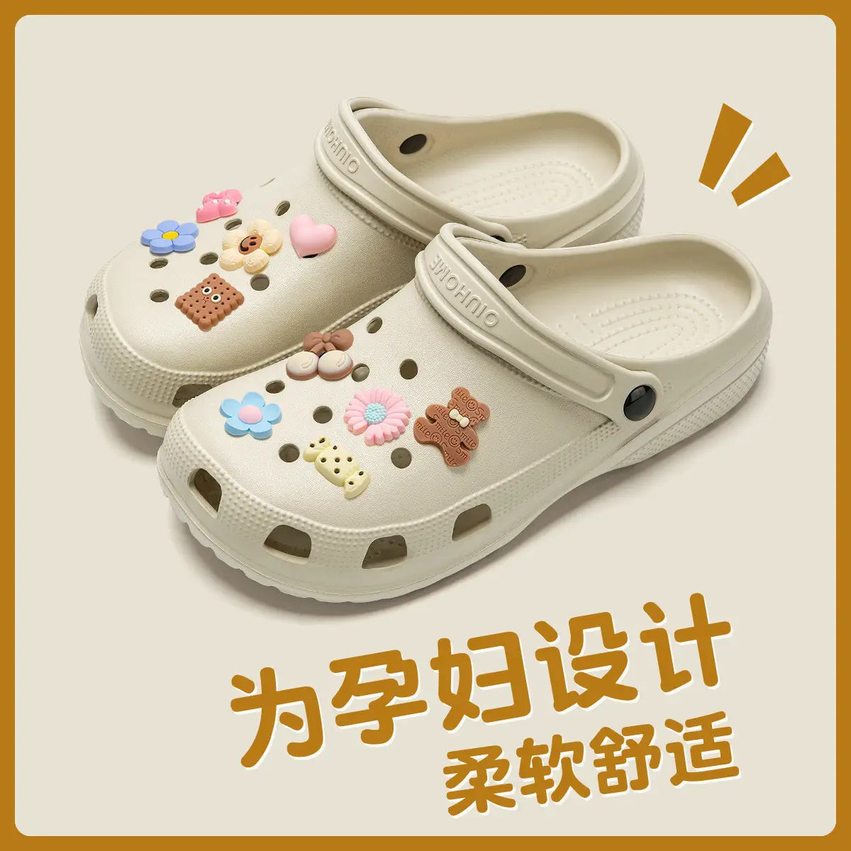 Women's Cute Cartoon Hole Slippers White 2025 - Image 6