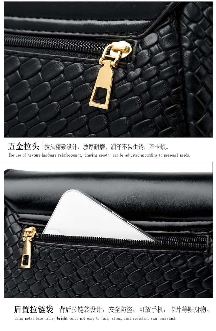 Red Embossed Women's Crossbody Bag with Gold Logo — feature 32
