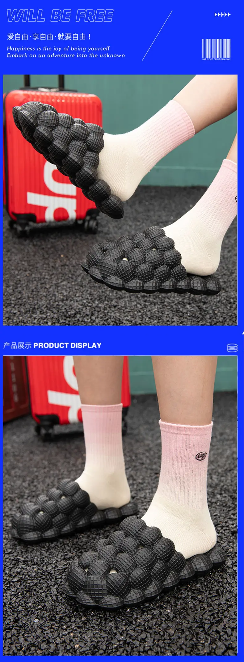 Women's Lychee Clogs with EVA Sole & Flat Heel — feature 10