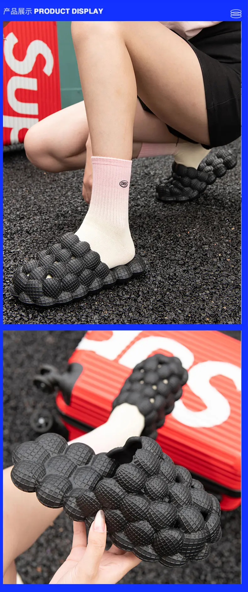 Women's Lychee Clogs with EVA Sole & Flat Heel — feature 9