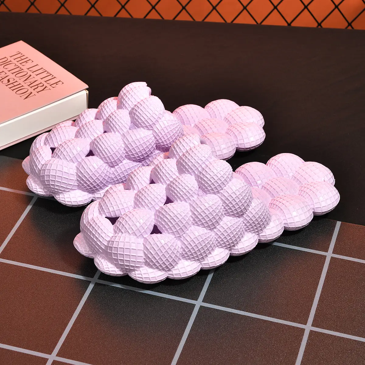 Women's Lychee Clogs with EVA Sole & Flat Heel