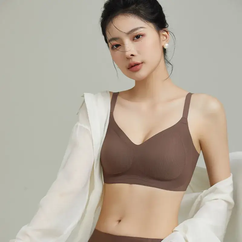 Pull-up Seamless Underwear Women's Top Non-Steel Ring Honeycomb Breathable - Image 10