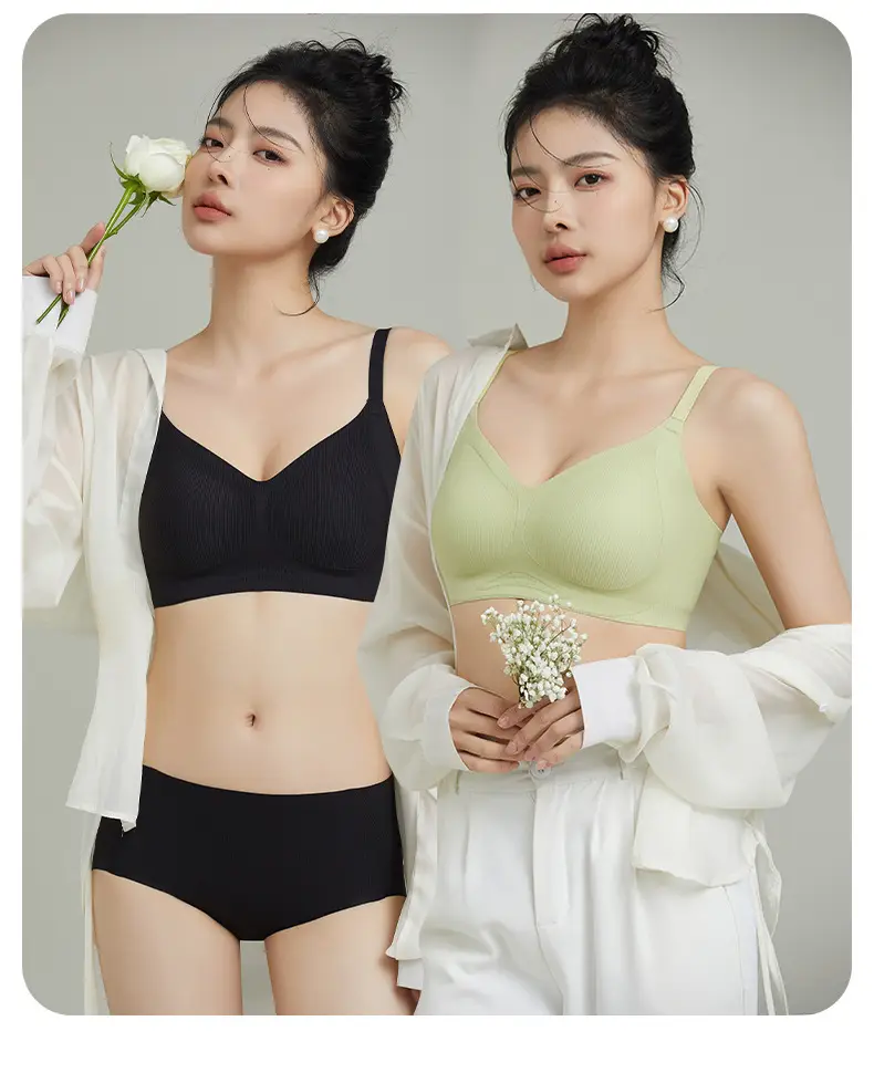 Pull-up Seamless Underwear Women's Top Non-Steel Ring Honeycomb Breathable — feature 24