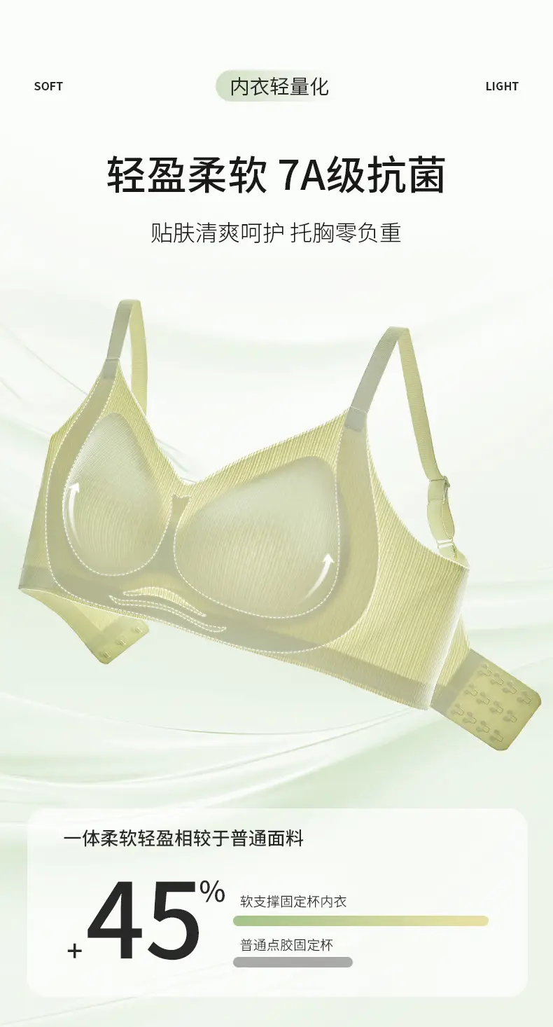Pull-up Seamless Underwear Women's Top Non-Steel Ring Honeycomb Breathable — feature 7
