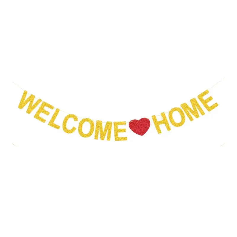 Welcome Home Decor Banner for Family Events