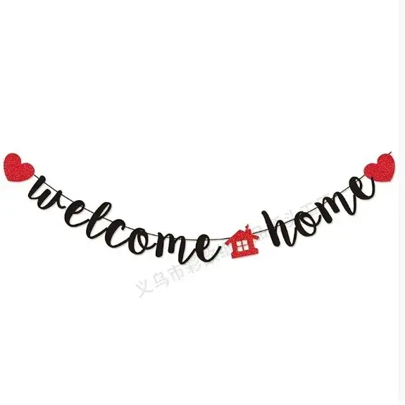 Welcome Home Decor Banner for Family Events