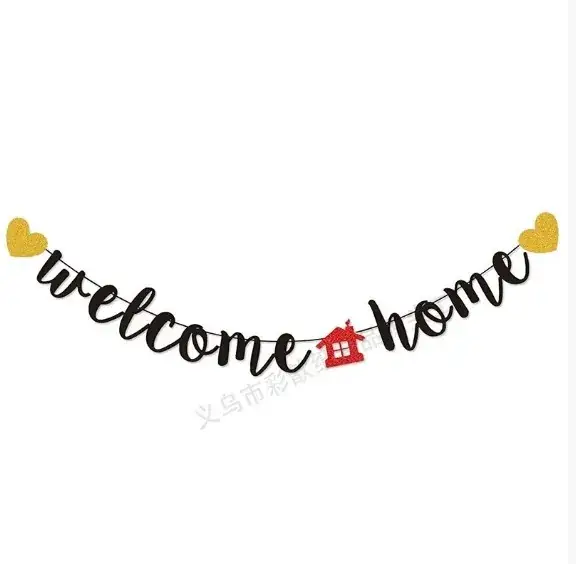 Welcome Home Decor Banner for Family Events
