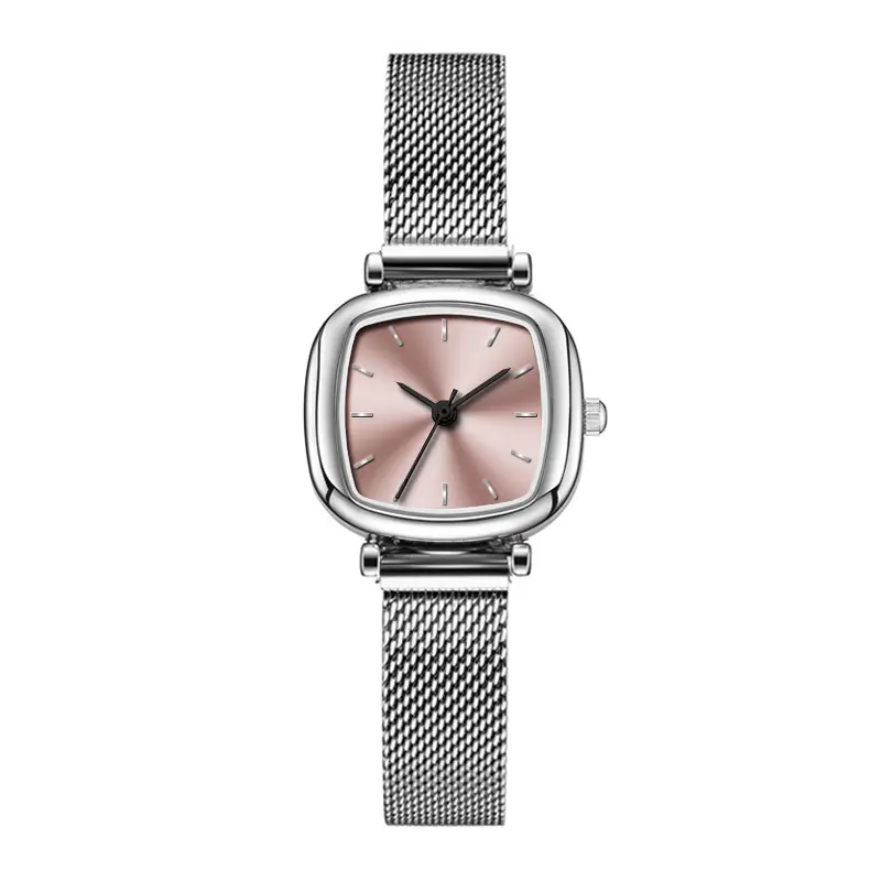Women's Roman Style Mesh Belt Watch with Square Face