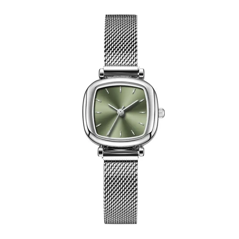 Women's Roman Style Mesh Belt Watch with Square Face