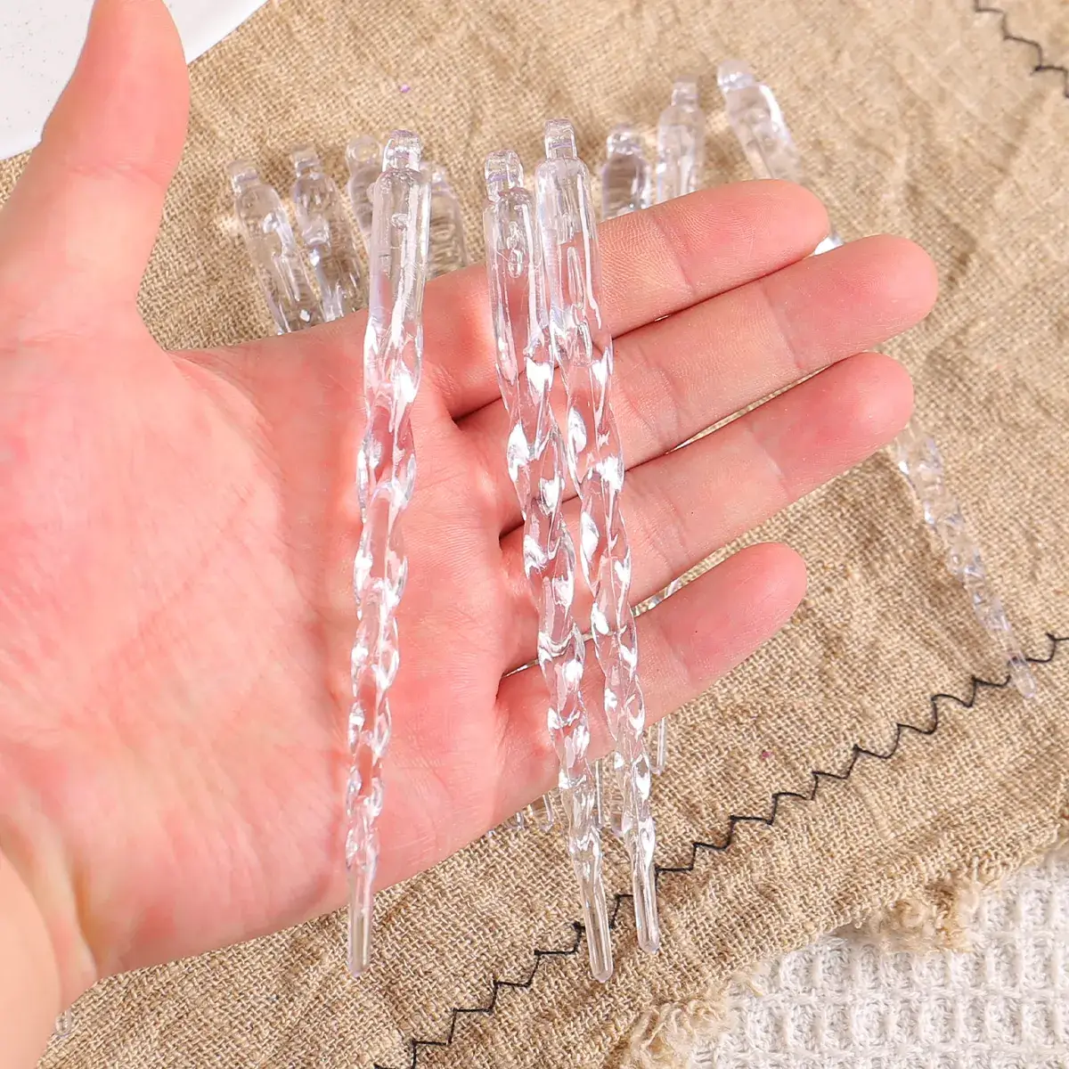 Transparent Ice Crystal Hanging Decor for Christmas Tree - Image 7