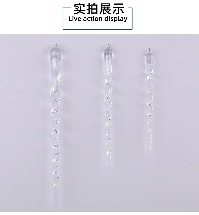 Transparent Ice Crystal Hanging Decor for Christmas Tree — feature 10