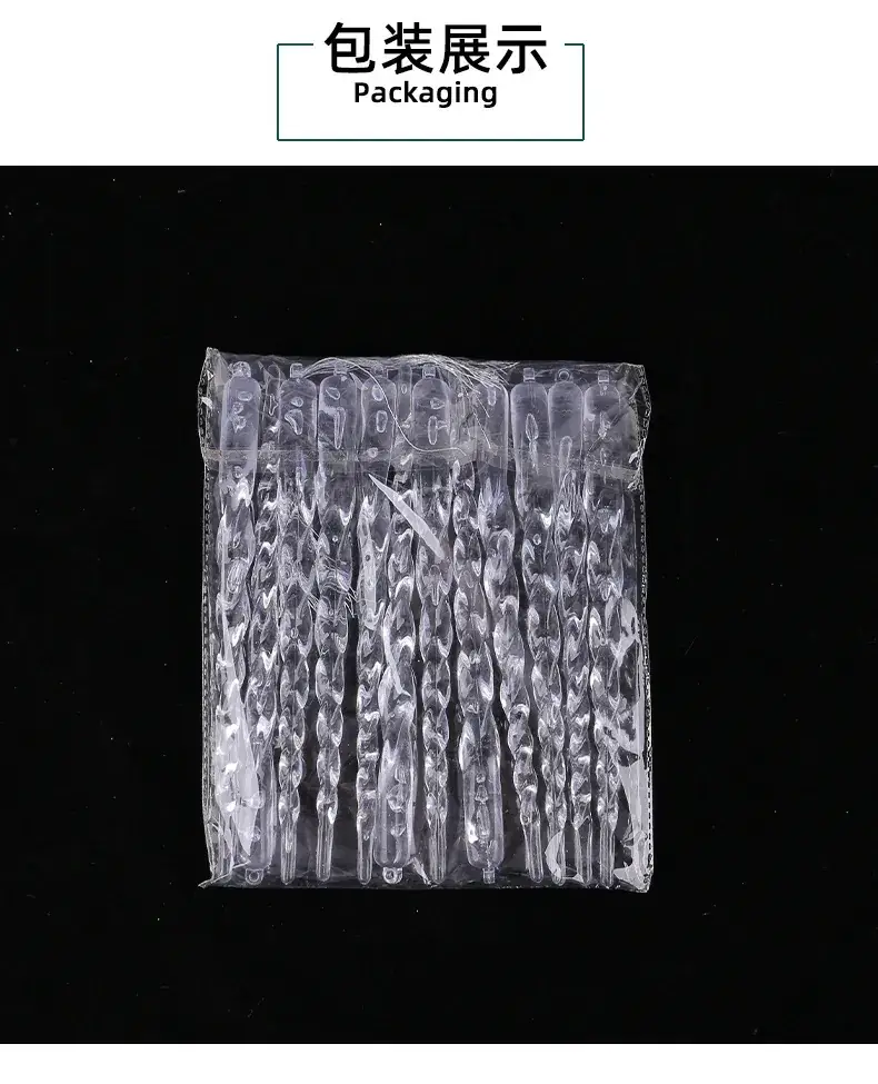 Transparent Ice Crystal Hanging Decor for Christmas Tree — feature 15