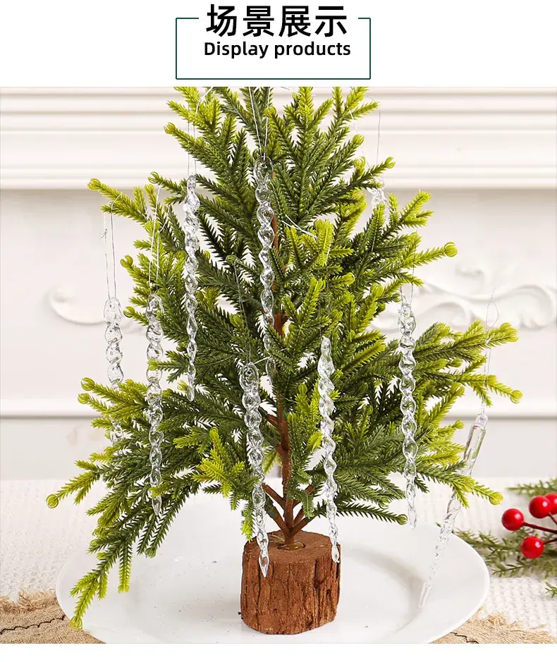 Transparent Ice Crystal Hanging Decor for Christmas Tree — feature 5