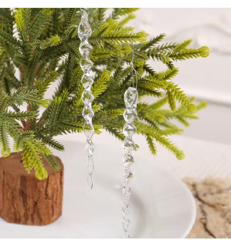 Transparent Ice Crystal Hanging Decor for Christmas Tree — feature 8