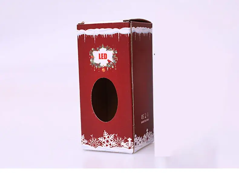Christmas LED Telephone Booth Lamp Set Red Winter Decor — feature 7
