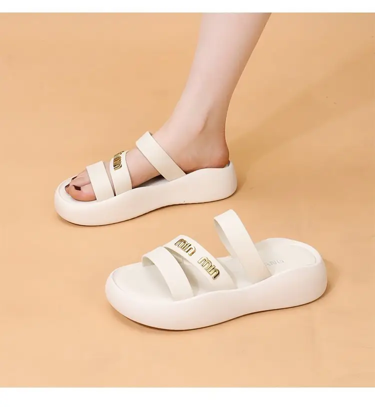 Women's Black French Roman Beach Slippers 2024 — feature 14