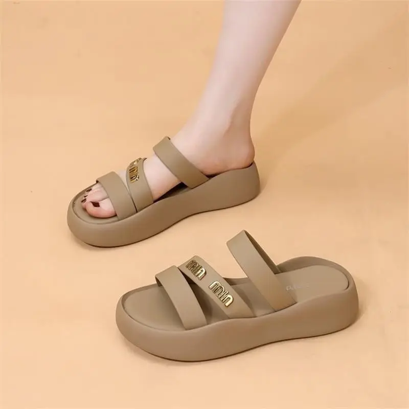 Women's Black French Roman Beach Slippers 2024 - Image 2