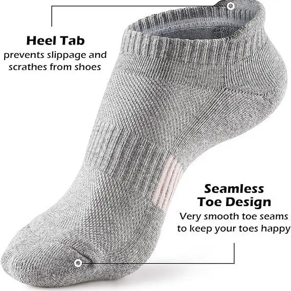 Summer Thin Mesh Large Size Boat Socks for Women, Sports Running Socks for Men, Breathable Sweat-Absorbing Short Socks, Anti-Odor Color-Blocked Cotton Socks