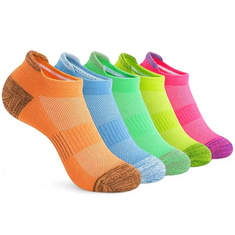 Summer Thin Mesh Large Size Boat Socks for Women, Sports Running Socks for Men, Breathable Sweat-Absorbing Short Socks, Anti-Odor Color-Blocked Cotton Socks — feature 17