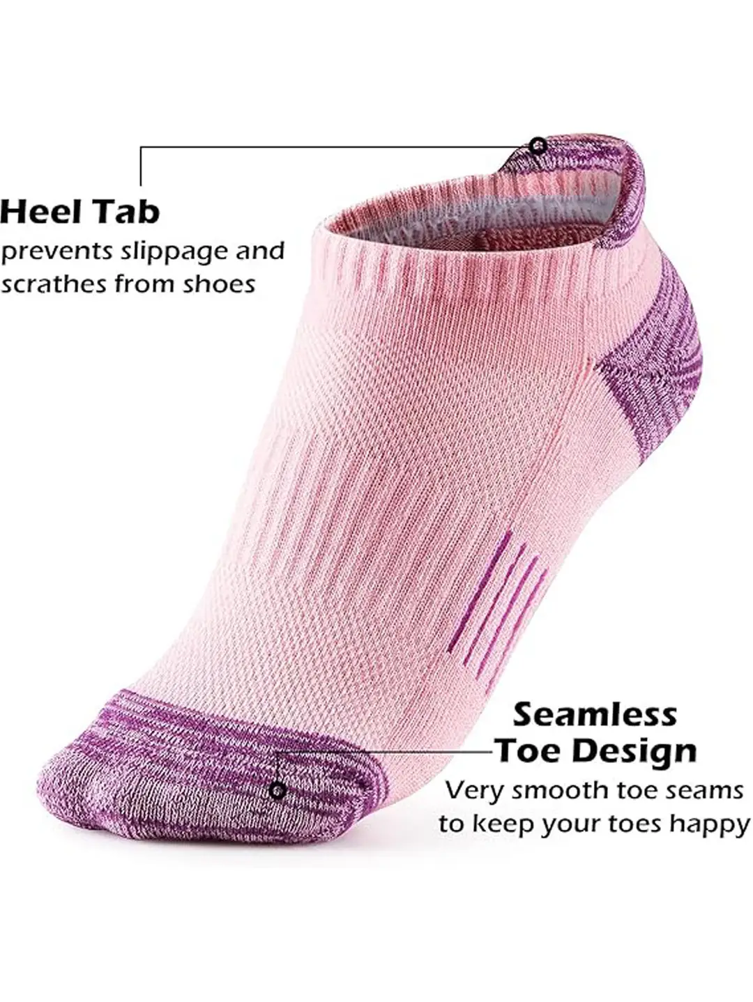 Summer Thin Mesh Large Size Boat Socks for Women, Sports Running Socks for Men, Breathable Sweat-Absorbing Short Socks, Anti-Odor Color-Blocked Cotton Socks — feature 23