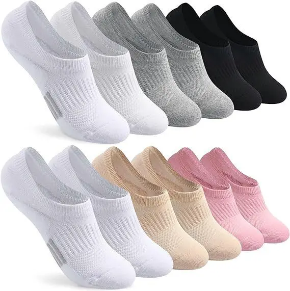 Summer Thin Mesh Large Size Boat Socks for Women, Sports Running Socks for Men, Breathable Sweat-Absorbing Short Socks, Anti-Odor Color-Blocked Cotton Socks — feature 28