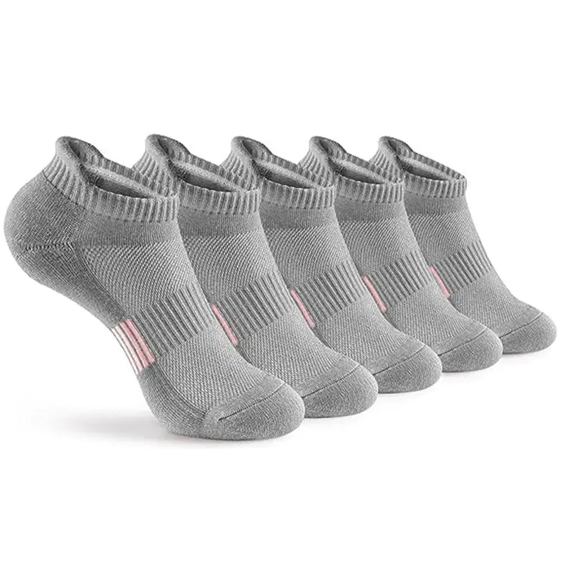 Summer Thin Mesh Large Size Boat Socks for Women, Sports Running Socks for Men, Breathable Sweat-Absorbing Short Socks, Anti-Odor Color-Blocked Cotton Socks