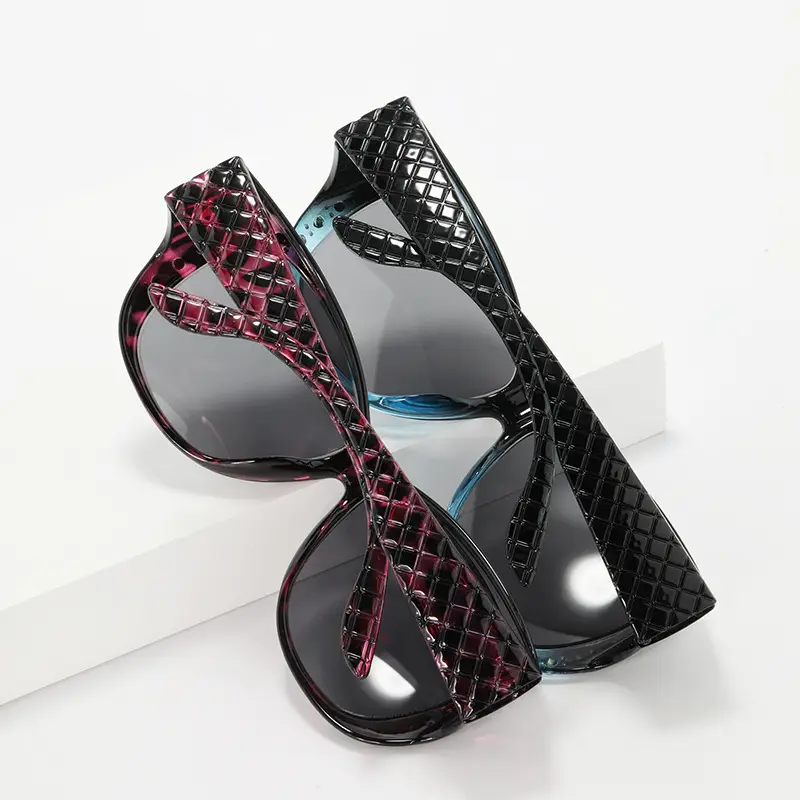 European and American New Style Sunglasses Retro Fashion Diamond-Encrusted Sunglasses Women's Trendy Big Face Display Glasses Frames Polarized Lenses - Image 11