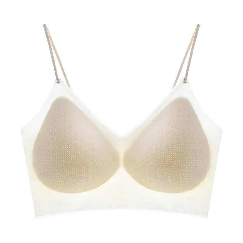 Nude Push Up Seamless Underwear Vest Style One Piece Women's Push up Breathable Summer Suspender Bra for Women - Image 9