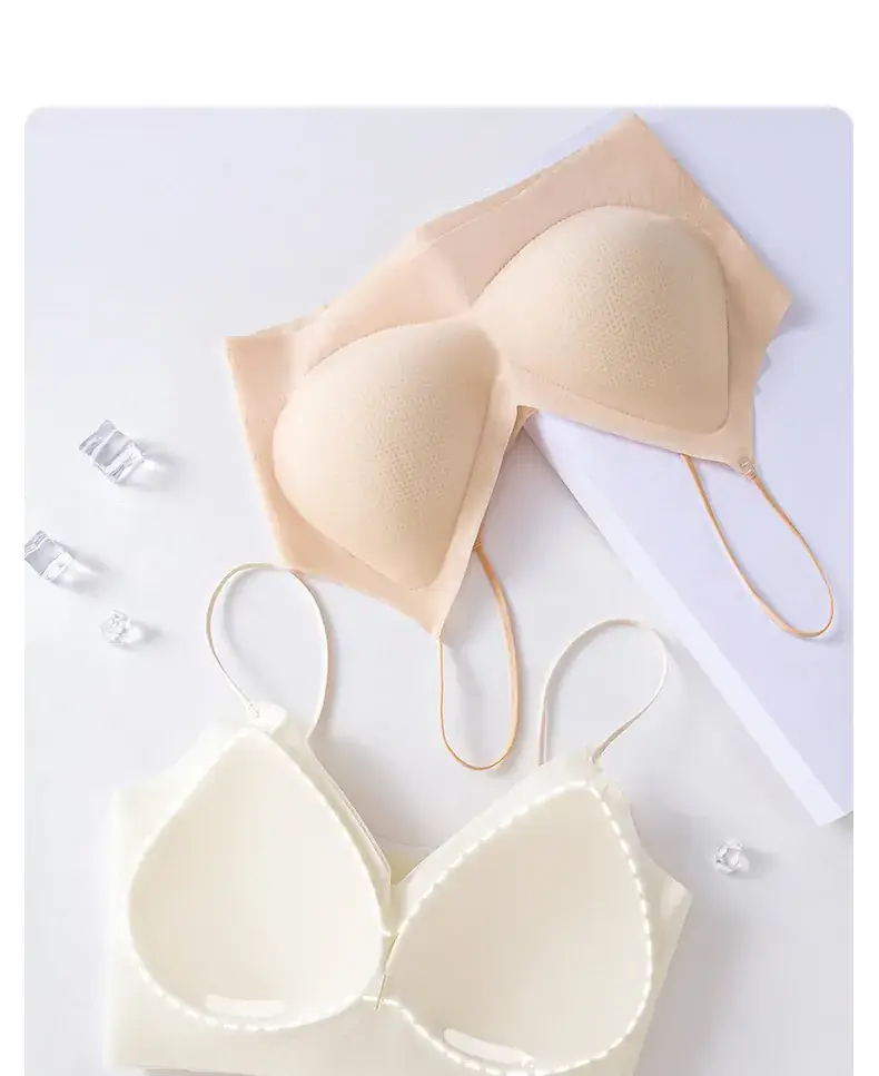 Nude Push Up Seamless Underwear Vest Style One Piece Women's Push up Breathable Summer Suspender Bra for Women — feature 15