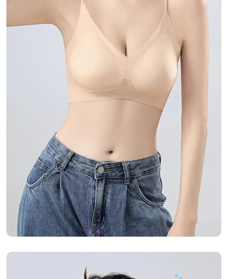 Nude Push Up Seamless Underwear Vest Style One Piece Women's Push up Breathable Summer Suspender Bra for Women — feature 20