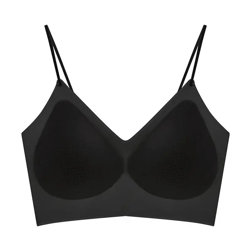Nude Push Up Seamless Underwear Vest Style One Piece Women's Push up Breathable Summer Suspender Bra for Women - Image 3