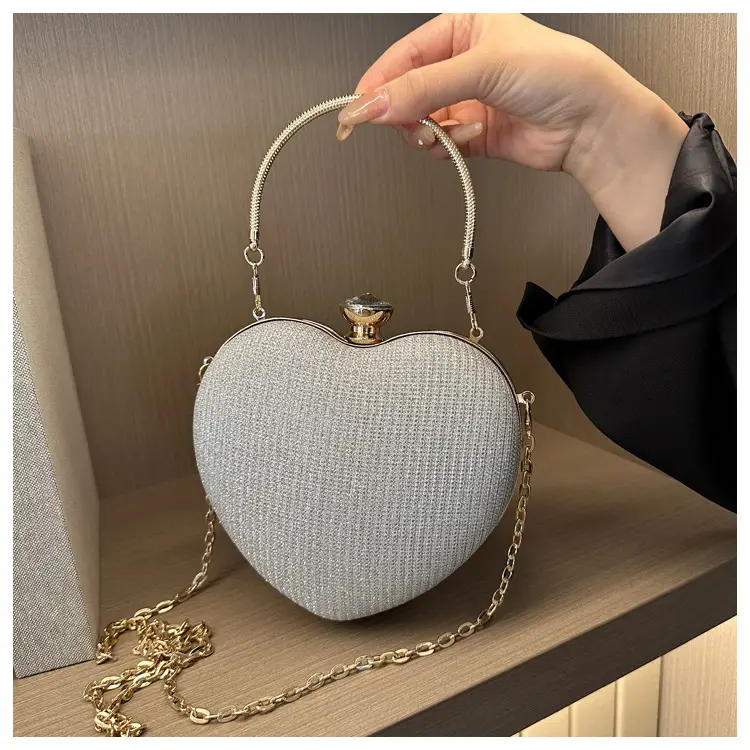 Heart-Shaped Gold Chain Women's Bags Set of 4 — feature 18