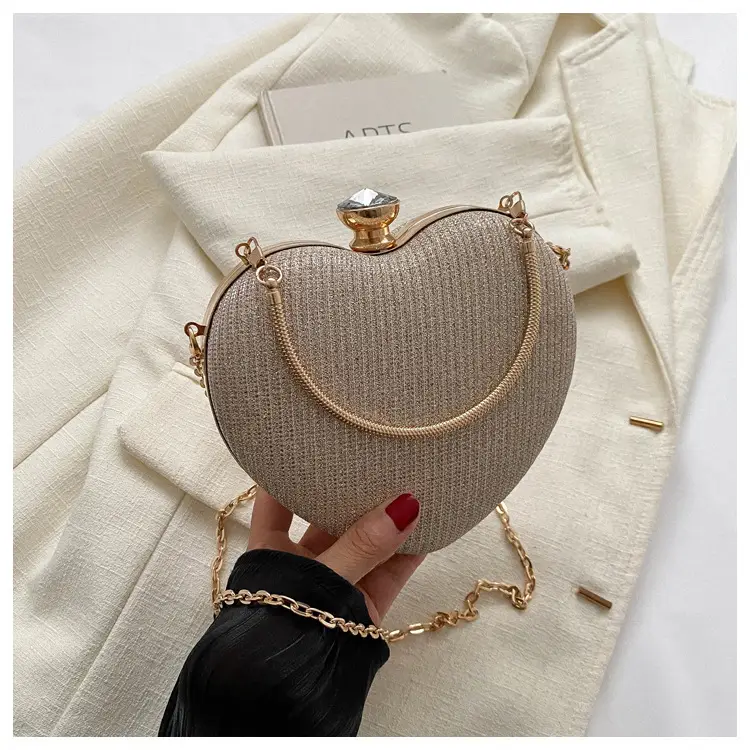 Heart-Shaped Gold Chain Women's Bags Set of 4 — feature 22