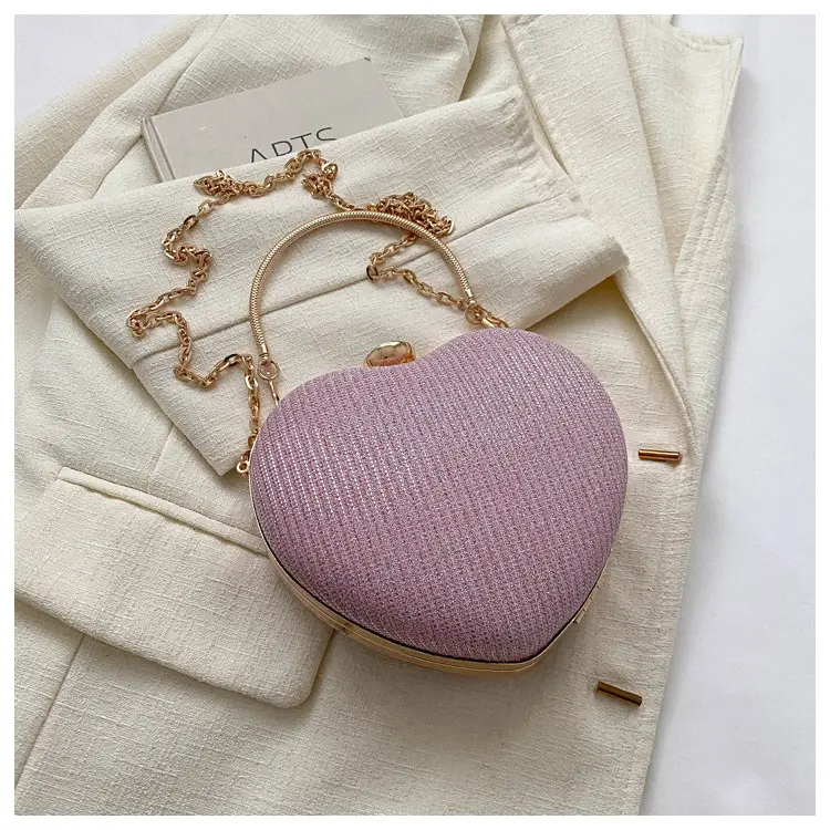 Heart-Shaped Gold Chain Women's Bags Set of 4 — feature 23