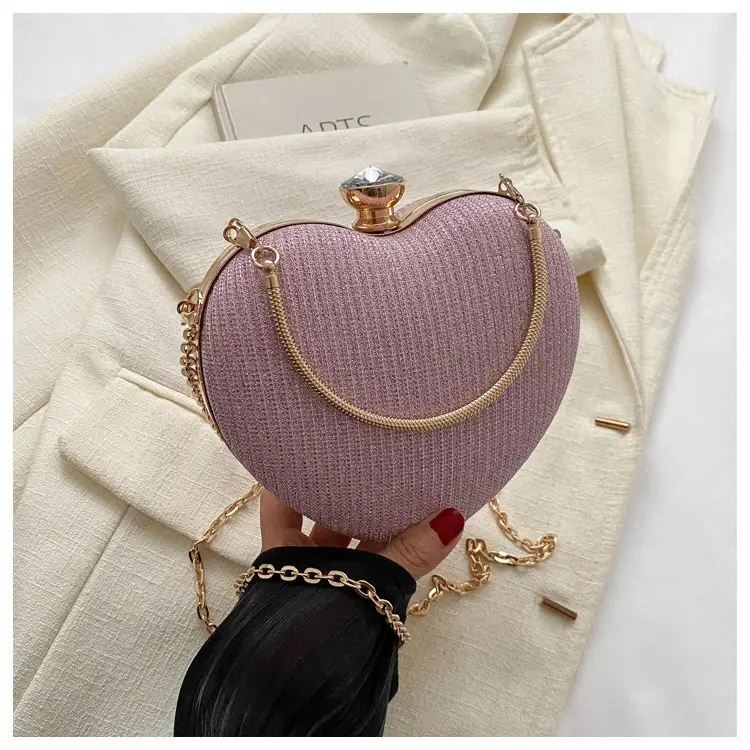 Heart-Shaped Gold Chain Women's Bags Set of 4 — feature 24