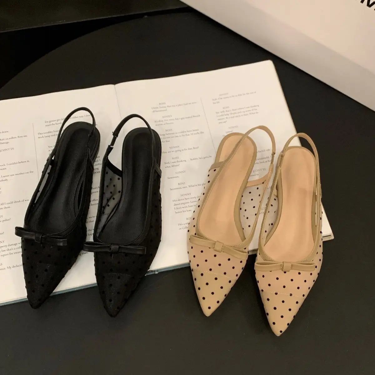 French Bow Toe Sandals Fairy Shoes 2024 - Image 4